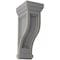 Ekena Millwork 6 1/2"W x 6 1/2"D x 14"H Traditional Recessed Wood Vintage Decor Corbel, Pebble Grey CORWD06X06X14TRPG - alternate 1